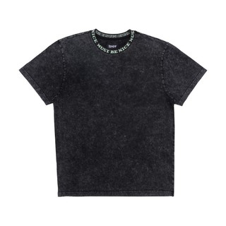 SLUM LTD - RIPNDIP MBN Ribbed Neck Tee Black Mineral Wash