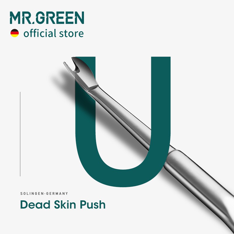 Mr.green อุปกรณ์สเตนเลส สําหรับใช้ในการกําจัดหนังกําพร้า ตกแต่งเล็บ - รูปที่ 2