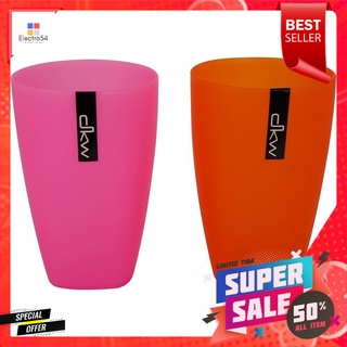 แก้วน้ำ PP 580ml DKW SQUARE ชมพู/ส้ม แพ็ค 2 ใบPP TUMBLER 580ml DKW SQUARE PINK/ORANGE PACK 2