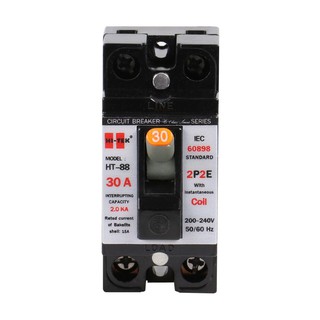 Breaker SAFETY BREAKER HI-TEK HTE-38 30A Circuit breaker Electrical work เบรกเกอร์ เบรกเกอร์ลอย HI-TEK HTE-38 30A เบรกเก