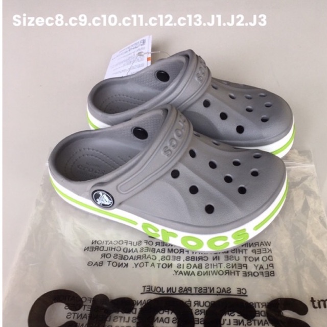 Crocs รองเท้าเด็กแบบสวม รัดส้น มีc8-j3