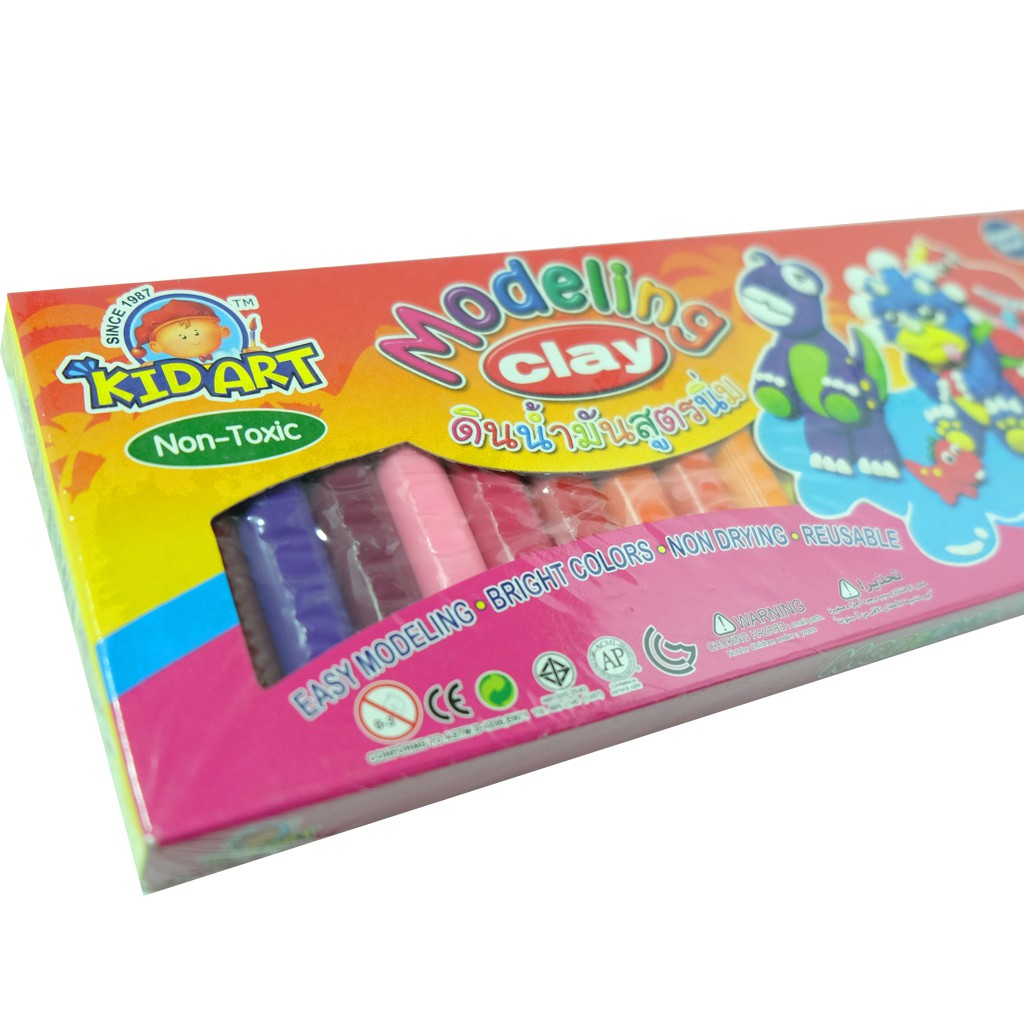ดินน้ำมัน Zaja 24 สี ธรรมดา modeling clay