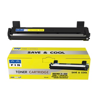 Fin Toner ตลับหมึก พิมพ์ Cartridge รุ่น Brother TN1000 (TN-1000) รองรับเครื่องพิมพ์ Brother HL-1210W ฟินส์ รับประกัน