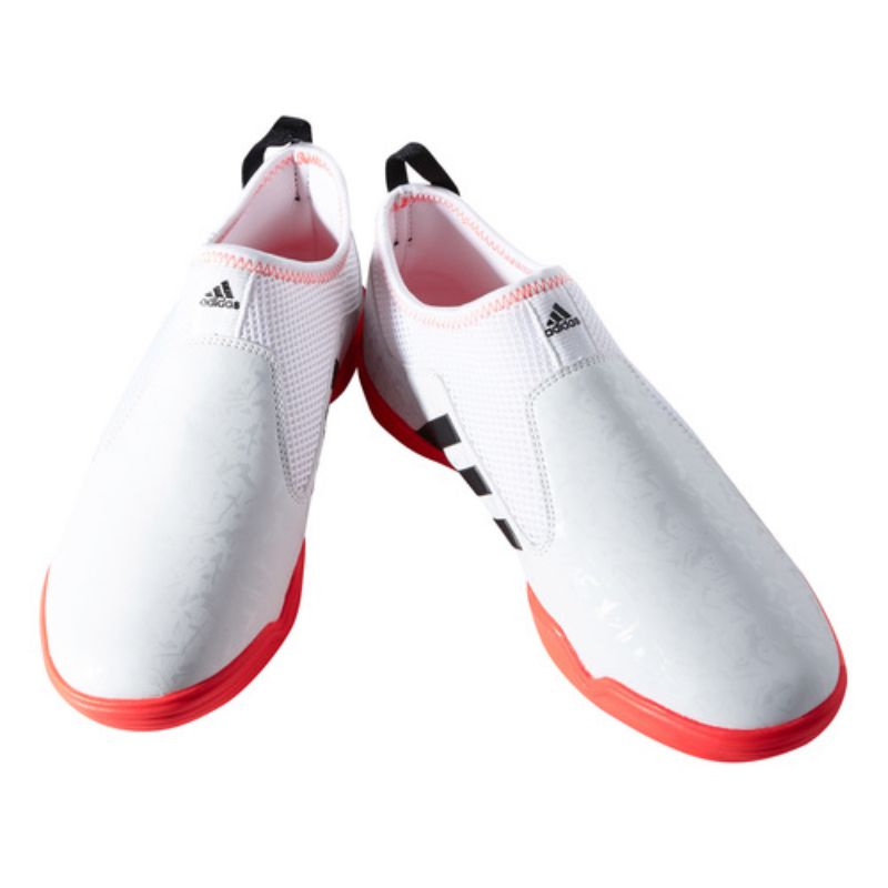 รองเท้าเทควันโด adidas adi-Bras 16 สีขาว/แดง นำเข้าจากเกาหลี พร้อมส่ง