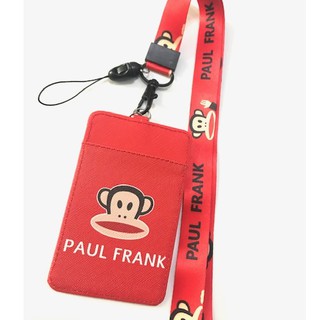 PAUL  FRANK  R     สายคล้องคอ สายคล้องบัตร ที่ใส่บัตร ซองใส่บัตร ที่ใส่บัตร พร้อมสายคล้องคอ ลาย PAUL  FRANK  R  พอล แฟรง