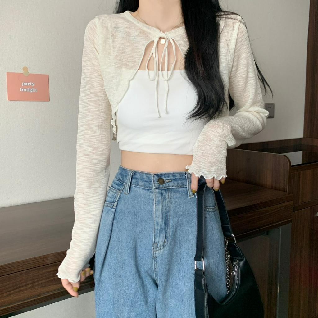 เสื้อคลุมไหมพรม ดีเทลปลายหยัก ใส่สบาย งานจริงผ้าไม่บางเหมือนในรูป #P18 ราคา ถูกที่สุด ดีลบีเคเค แกลเลอรีภาพที่ 5