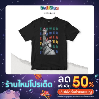 เสื้อยืด พิมพ์ลาย Collage Flower CEA00466 #เสื้อ #เสื้อยืด #Collage T-SHIRT Soft Premium