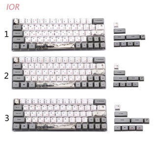 IOR 73 key Ink Dye-Sublimation Mechanical Keyboard Cute Keycaps PBT OEM Profile Keycap For GH60 GK61 GK64 Keyboard Korean Japanese Russian