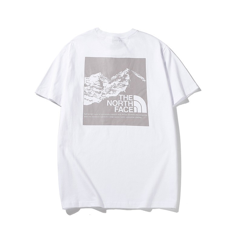 Series White Black THE NORTH FACE T shirt O-Neck Short Sleeve TNF Outdoor ins wind Cotton Simple Casual loose Men Wom #2