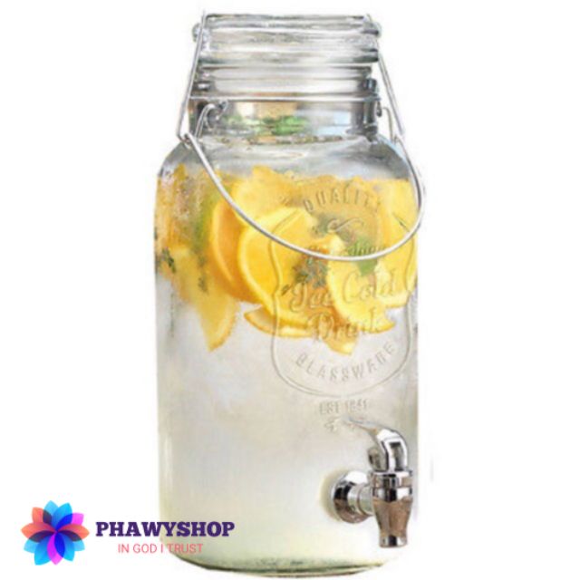 [พร้อมส่ง]โถแก้วจ่ายน้ำ Beverage Dispenser