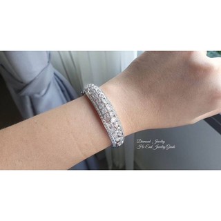 Diamond Bangle กำไลเพชร cz แท้ งานสวยมากกกกก งานตัวนี้เป็น  **เพชรสวิสแท้** ฝังเป๊ะมากกกกกกก