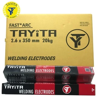 (มีพร้อมส่ง )ลวดเชื่อมเหล็ก TAYITA ลวดเชื่อมเหล็กเหนียว (สีเทา) มี 2.6 3.2 มม(mm) ( 1 ห่อ หนัก 2 กก.) 🔥ของแท้100%🔥