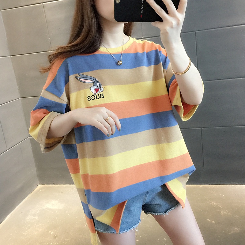 LH.Sunday เสื้อยืดลายกระต่ายน้อยแสนสดใส ไอต้าวน่ารักเกินต้านมี 4 สี และไซส์ใหญ่ด้วยจ้าา