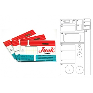 ป้ายสติกเกอร์กระดาษขาวด้าน Junk Label