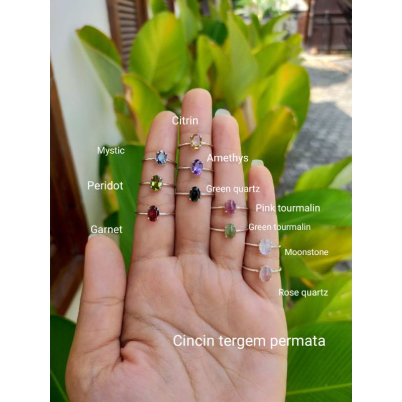 แหวนเงินพลอยพลอย CP002