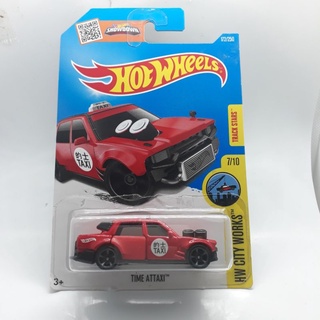 รถเหล็ก Hotwheels TIME ATTAXI สีแดง (ib23)