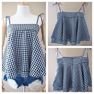 Julia camisole (Gingham Print)