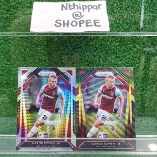 ขาย การ์ด Panini Prizm Premier League 2020-21 Jarod Bowen RC Hyper // Multicolor Westham การ์ดฟุตบอล การ์ดนักบอล Cards