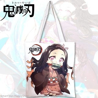 Kimetsu No Yaiba Bag Limited Edition 02 กระเป๋าผ้าสกรีนลายสีสันสดใสจากการ์ตูนสุดฮิตดาบพิฆาตอสูร