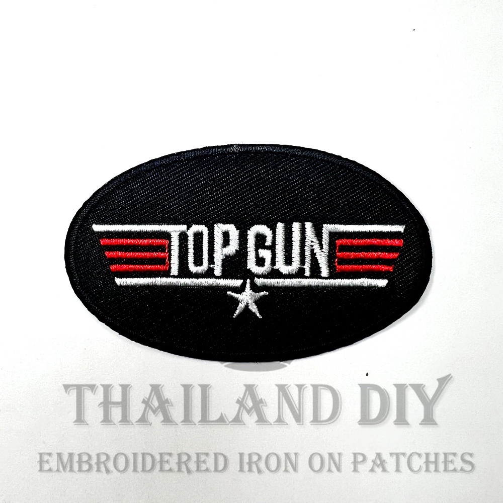 ตัวรีดติดเสื้อ งานปัก ชุดนักบิน Topgun ทหารอากาศ Top Gun Patch DIY WOP ตัวรีด อาร์มติดเสื้อ เสื้อผ้า