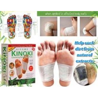 KINOKI Foot Pads แผ่นแปะเท้า แผ่นติดเท้า ช่วยผ่อนคลายฝ่าเท้า -1 กล่องบรรจุ 10 แผ่น (5 คู่)