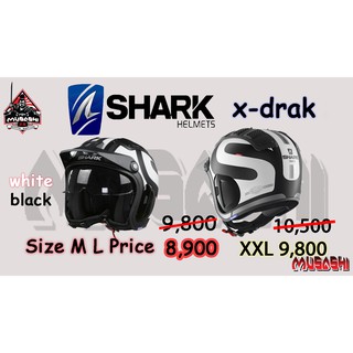 shark helmet X-drak  Black-White