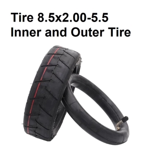 (1 ชิ้น) ยางนอกพร้อมยางในสกู๊ตเตอร์ Outer and Inner Tire Pneumatic CST 8.5x2-5.5" นิ้ว