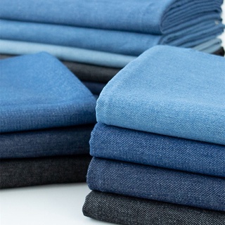 ผ้าฝ้ายแท้ ล้างน้ํา ผ้ายีนส์ บางและหนา ทําเอง วัสดุกระเป๋าเส…