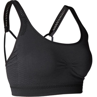 สปอร์ตบราไร้ตะเข็บสำหรับเล่นโยคะทั่วไป DOMYOS SEAMLESS GENTLE YOGA SPORTS BRA