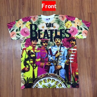 เสื้อยืด พิมพ์ลาย Aop THE BEATLES ALL OF PRINT Front Rear, TAG TAG THAILAND ไซซ์ XXL XXL XXL XXL BANGKOK XXL Bolakalik Bolakaland