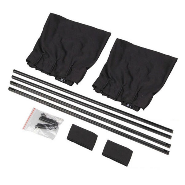 R3w HEAT PROTECTION CAR GLASS SOLAR SCREEN CURTAIN ANTI UV - 70S - สีดํา UNI UNO