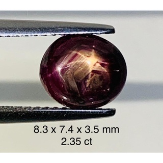 2.35 ct ทับทิม อินเดียน สตาร์ แท้ ธรรมชาติ Natural Indian Star Ruby Oval Loose Gemstone For Fine Jewelry