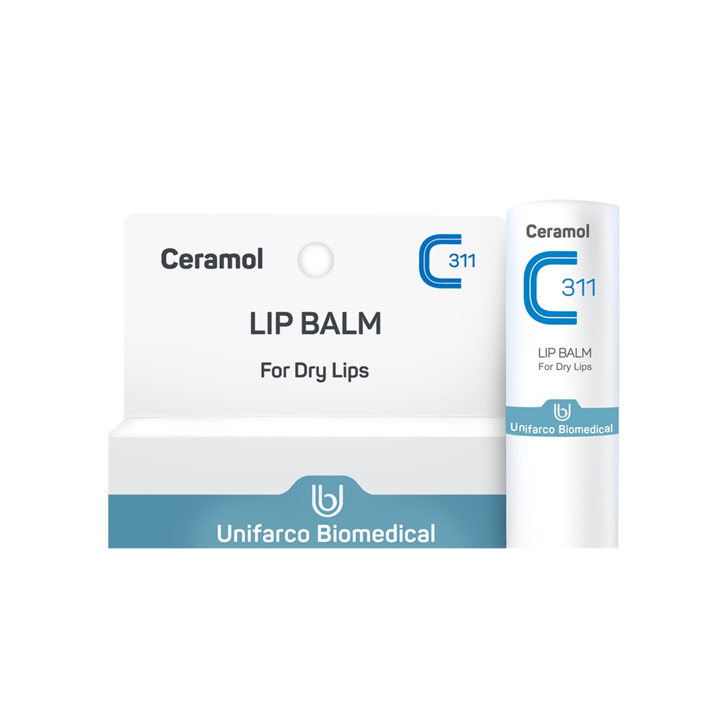 Exp11/24 CERAMOL LIP BALM for dry lips เซอรามอล ลิปบาล์ม 4.5 G