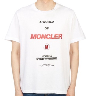 [S-5XL] เสื้อยืดแขนสั้น ผ้าฝ้าย พิมพ์ลาย MONCLER สําหรับผู้ชายสามารถปรับแต่งได้