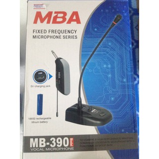 ไมโครโฟนไร้สาย ไมค์ลอย MBA MB-390 Vocal microphone fixed frequency