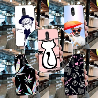 สําหรับ LG Q7 Q8 2017 2018 Q9 2018 เคส TPU ซิลิโคน ดอกไม้ ฝาหลัง LG Q7 Plus เคสโทรศัพท์