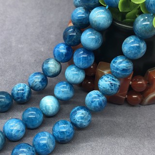 5A Apatite Beads ลูกปัดหินอะพาไทด์ AAA 4-10มม.ทรงกลม DIY สำหรับใช้ในการทำเครื่องประดับ กำไลข้อมือ