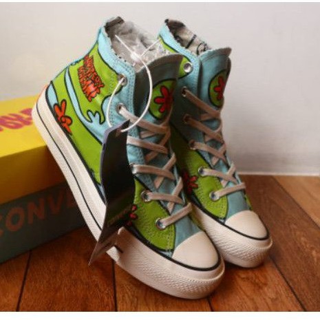 Converse SCOOBY DOO รองเท้าผู้หญิงรองเท้าผ้าใบนําเข้า