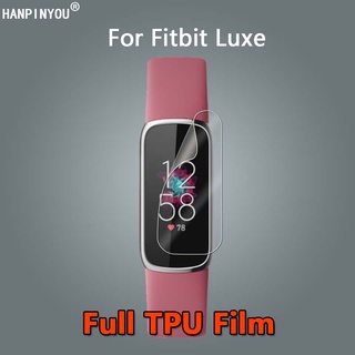 ฟิล์มไฮโดรเจล TPU แบบนิ่ม บางพิเศษ ป้องกันรอยขีดข่วน สําหรับ Fitbit Luxe Band 1 3 5 10 ชิ้น