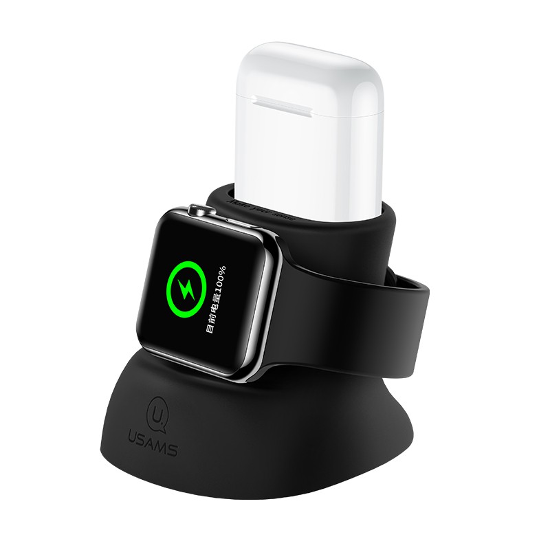 แท่นชาร์จ USB 2-in-1 สำหรับ Apple Watch Airpods