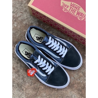 👟👞VANS สีกรมขาว(พร้อมกล่อง)📦รองเท้าผ้าใบผู้ชายผู้หญิงมีใส่36ถึง45ค่ะ