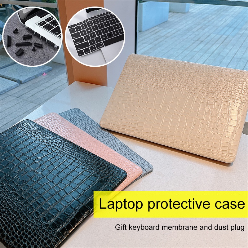 4 สีจระเข้หนังสําหรับ 2026 Macbook Neo 13 A3404 Air M5 A3449 Pro M5 Air 13 A2337 A2179 A1932 Pro 13 M1 M2 A2338 A1706 A1989 พร้อมแป้นพิมพ์ + ฝุ่นปลั๊ก
