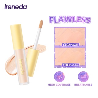 Ireneda Flawless คอนซีลเลอร์เนื้อลิขวิด กันน้ํา ติดทนนาน 6 เฉดสี