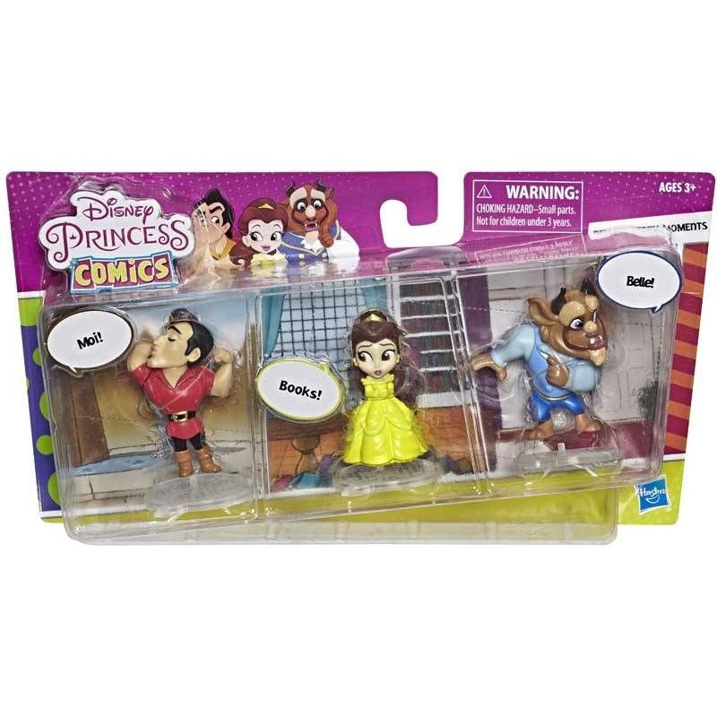 Disney Princess Comics Dolls, Belle's Story Moments Life's Treasures with Beast and Gaston