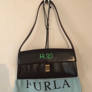 💕กระเป๋าถือ “FURLA” หนังแท้สีน้ำตาล