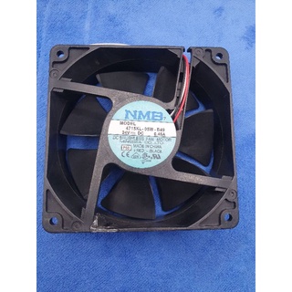 พัดลม NMB 4715kl-05w-b59 3สาย 24v ขนาด 120×120×38mm พร้อมปลั๊กขาว ออกบิลได้