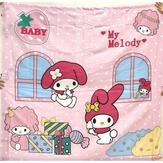 ผ้าม่าน my melody พร้อมห่วงแขวนจ้าราคา 250 บาทคะ