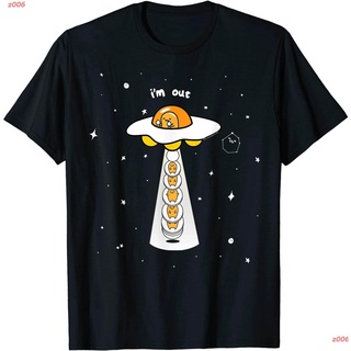 เสื้อยืดสีขาว ริลักกูมะ เสื้อยืดพิมพ์ลาย Gudetama Spaced Out Tee Shirt เสื้อยืดผู้หญิง เสื้อยืดผู้ชาย เสื้อยืดอนิเมะ