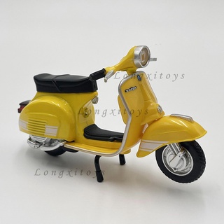 โมเดลรถจักรยานยนต์จําลอง 1:18 Diecast Easy Rider 1976 Vespa 200 Rally Replica ของเล่นสําหรับเด็ก