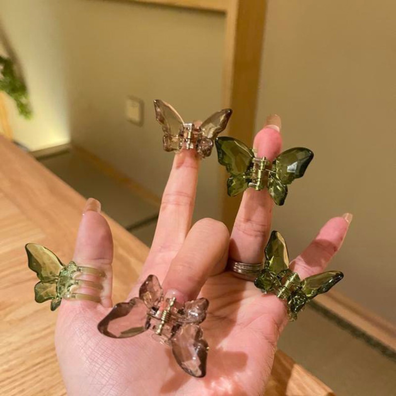 กิ๊บติดผม รูปผีเสื้อ 3 มิติ เนื้อแมตต์ สไตล์เกาหลี เหมาะกับฤดูร้อน - รูปที่ 2